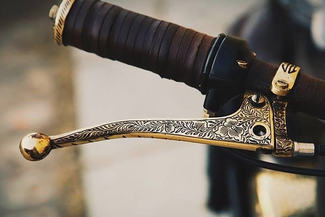 Vintage bullet bike handle