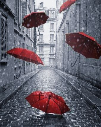 Red umbrella