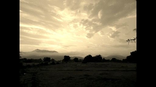 The moving clouds