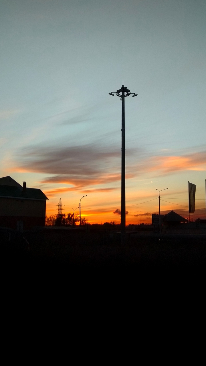 Sunset, Russia, Arkhangelsk.