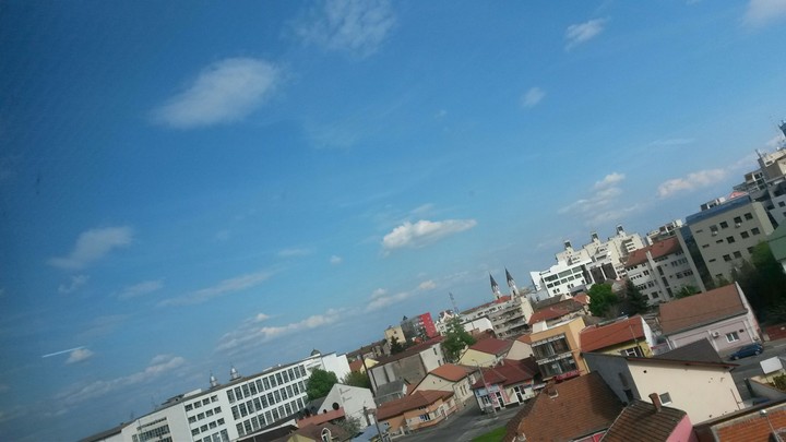 sky, city
