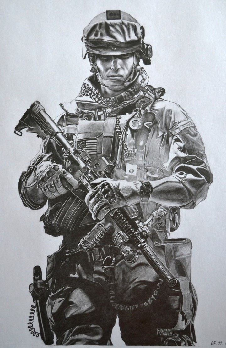 the soldier