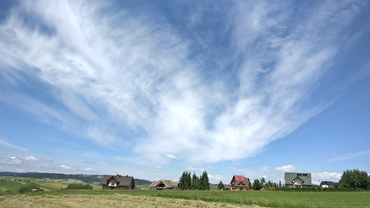clouds top of me