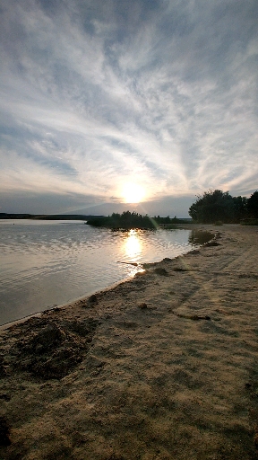 summer, beach, sunset