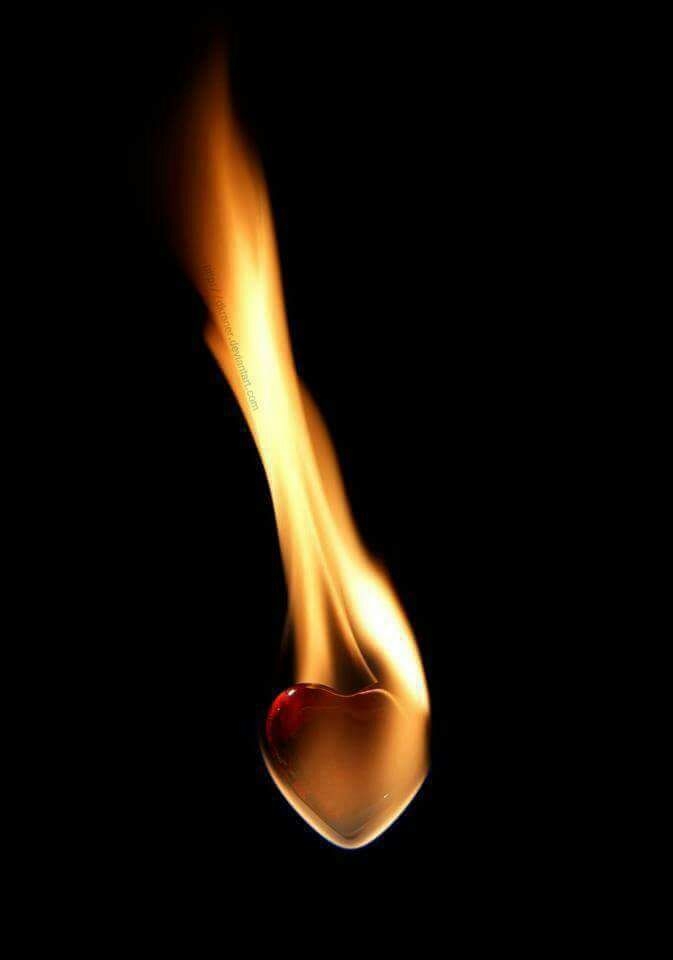 fire heart wallpaper
