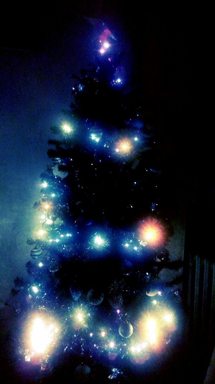 Christmas tree with lights...