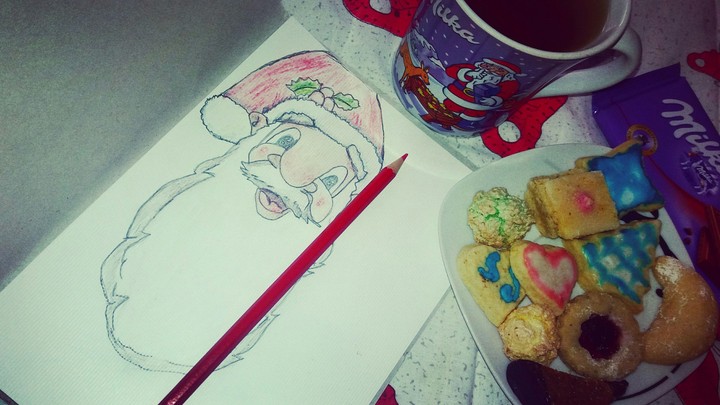 Santa drawing
