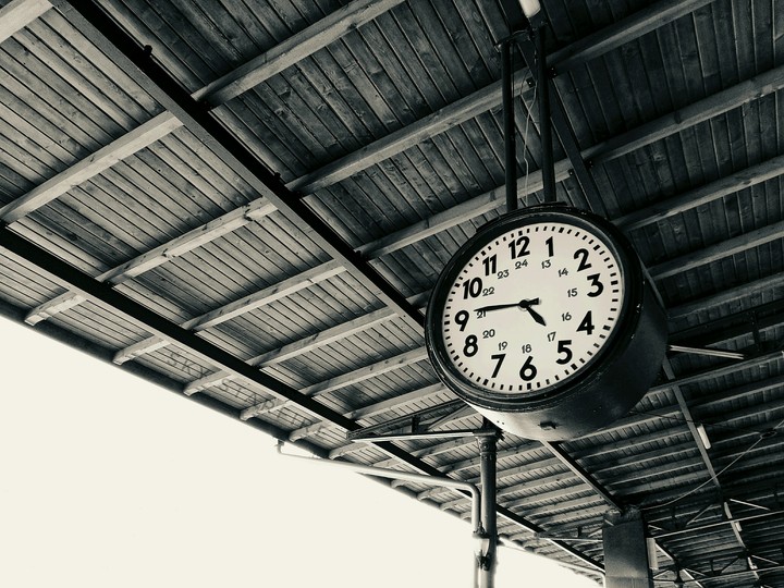Railway station clock