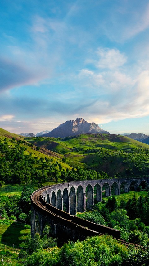 רקעים aqueduct, valley