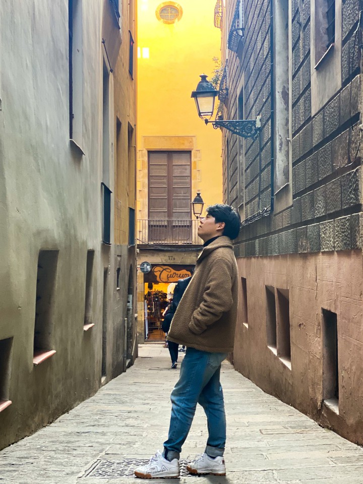 In the middle of alleys in Europe