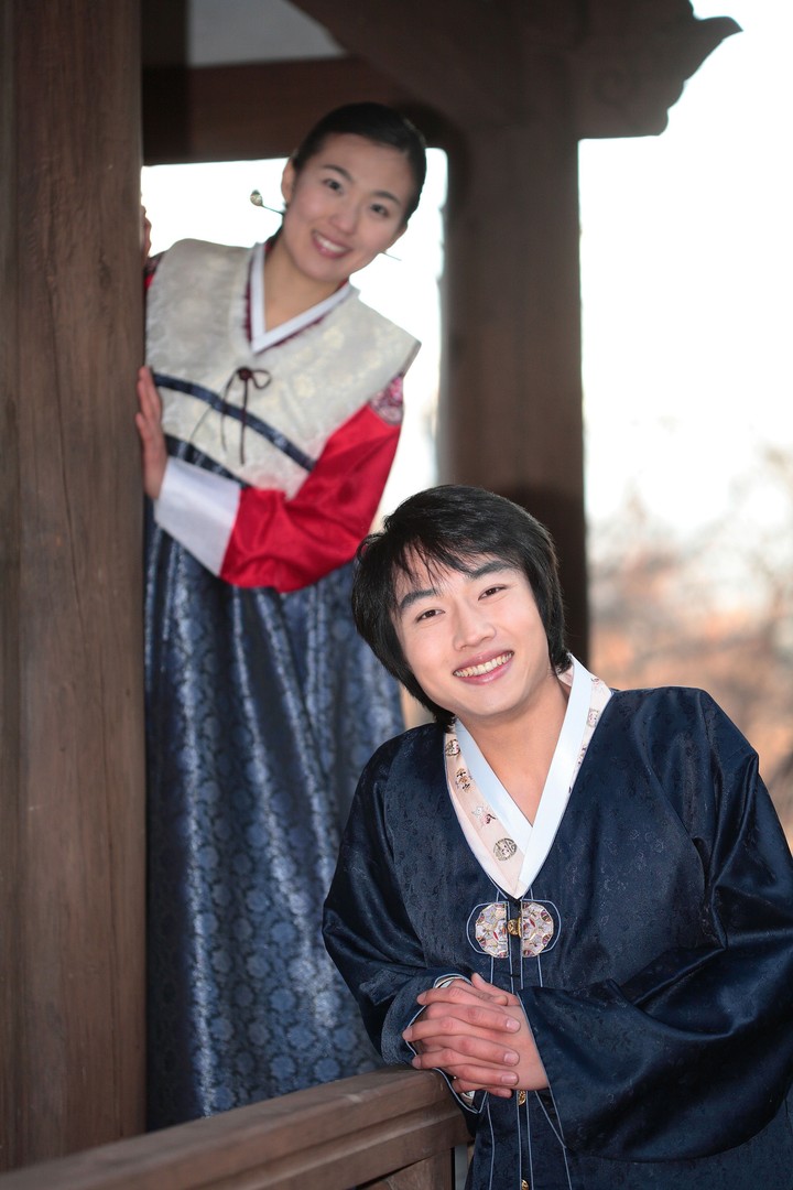 Couple in Korean Dress II