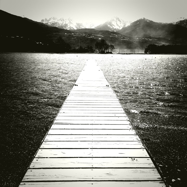 At the end of the dock