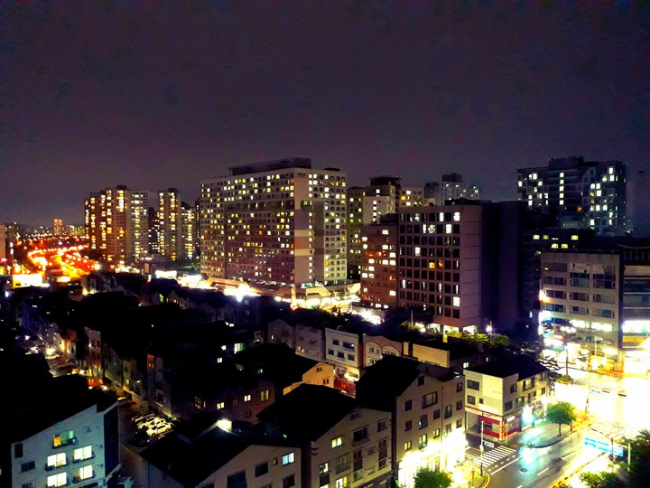 도심속 밤 풍경