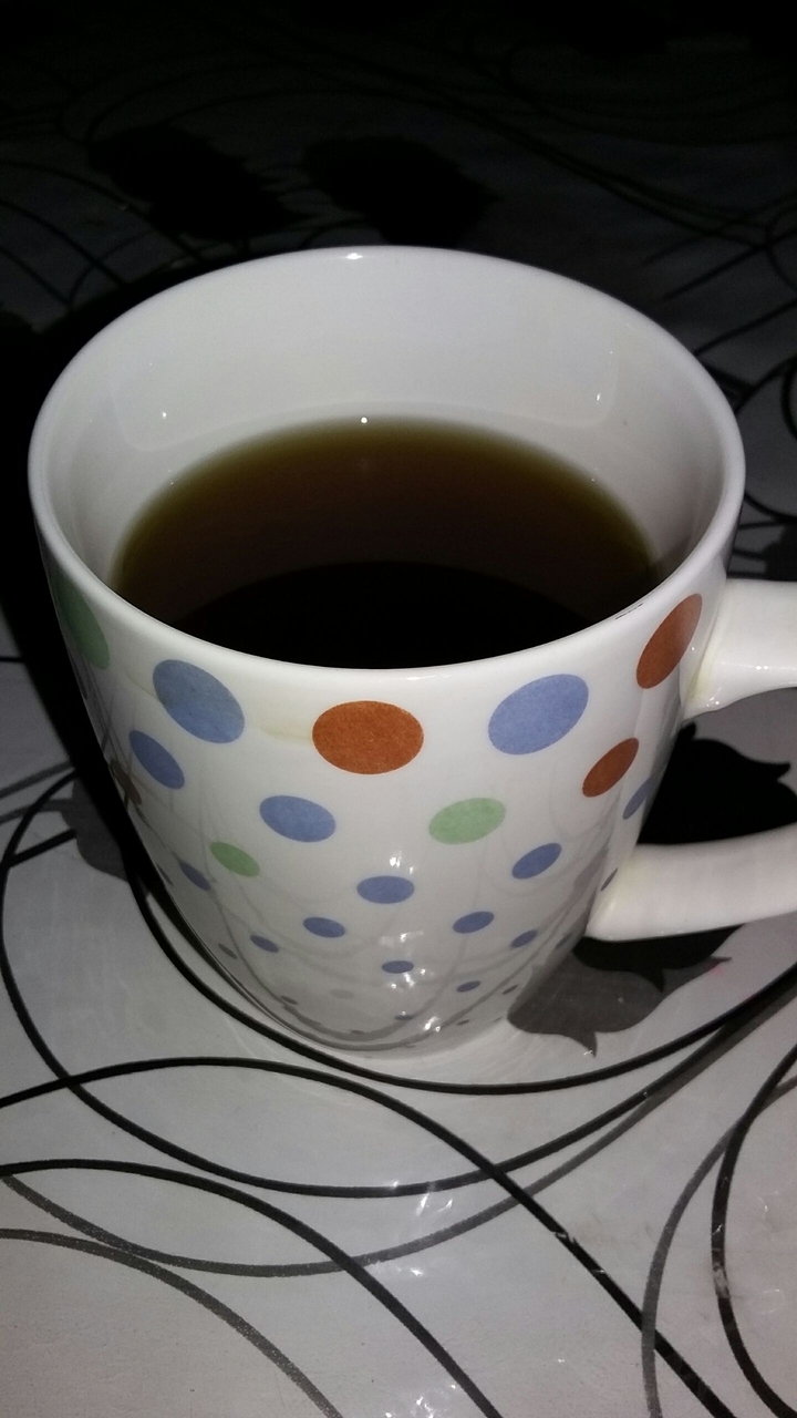 A cup of dark coffee