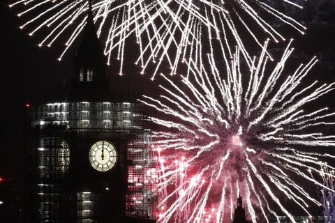 London new year (2018) fireworks
