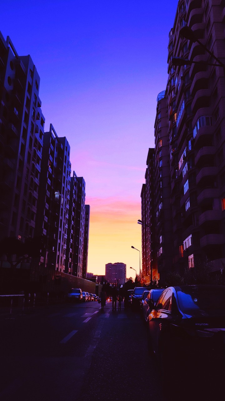 purple sky