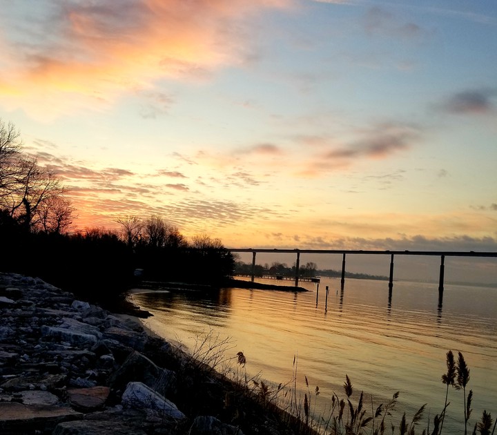 sunrise Solomon's Island md bridge