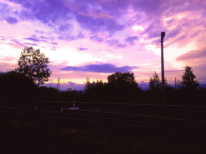Purple sky