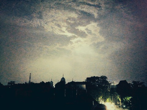 night time in quarantine