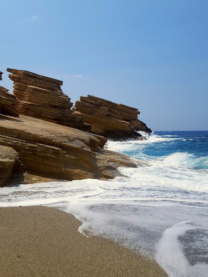 sea, rocks, sun, summer, magic view, wind