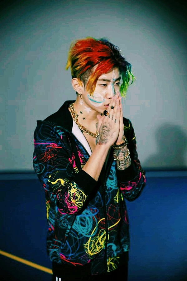 Jay Park with tribal makeup