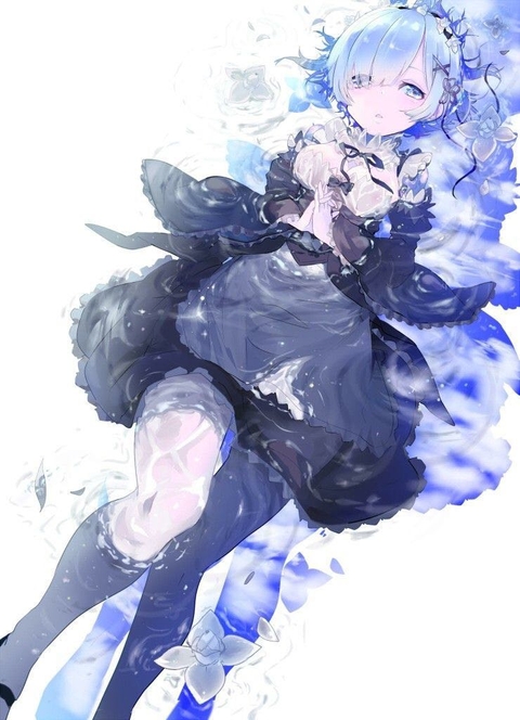 anime, blue वॉलपेपर