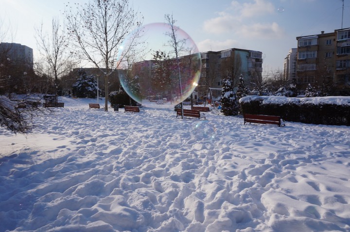 Looking thru a bubble