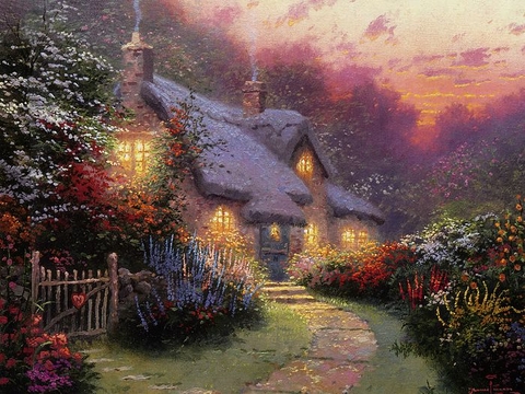Village painting