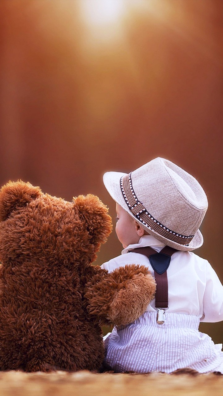 baby love with teddy