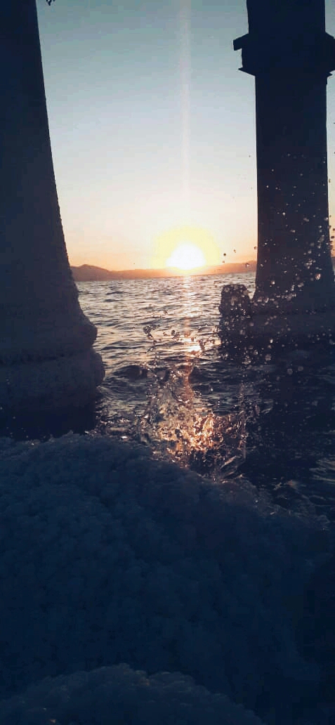 Sunset Of Lake Urmia