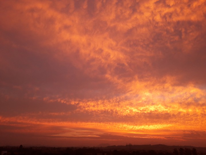 Orange sky