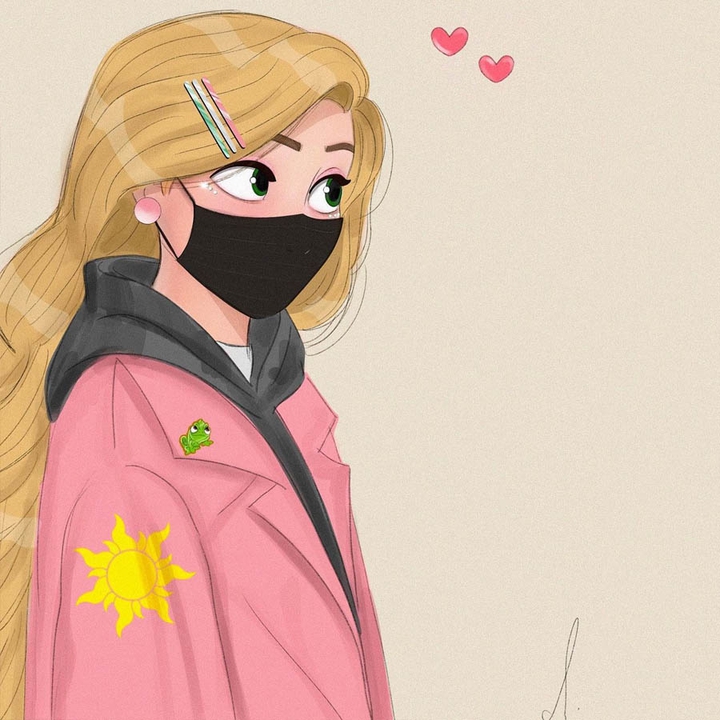 RAPUNZEL WITH MASK