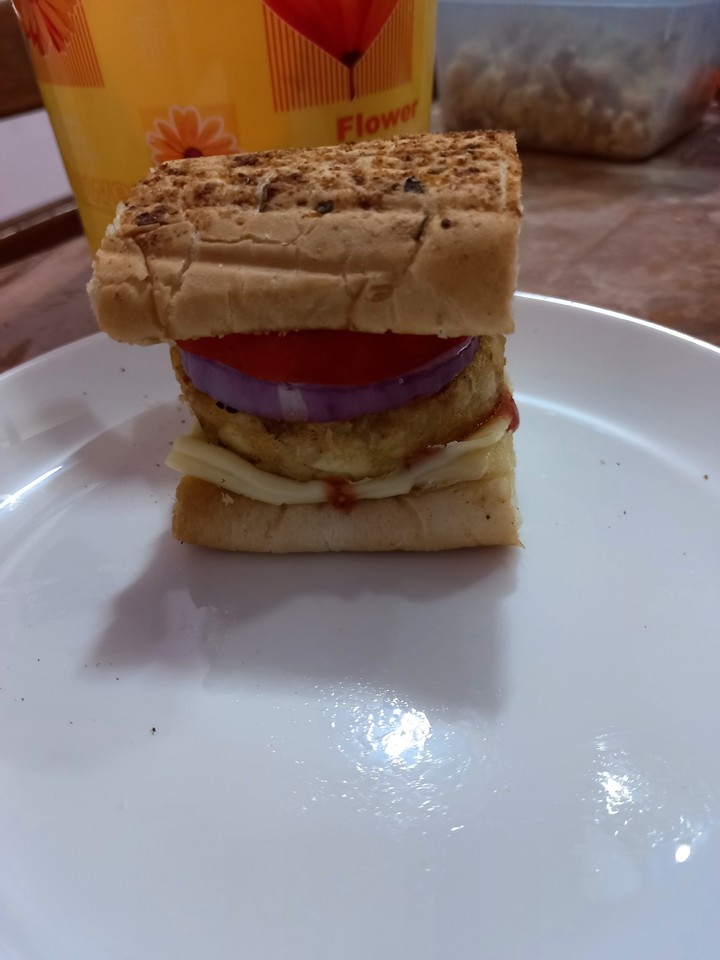 Bread Burger made by me