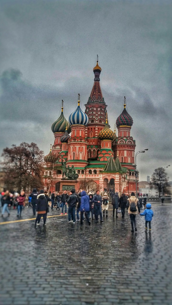 Rainy day in Moscow