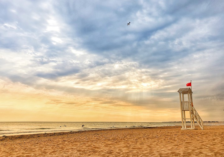 Sunset on the beach