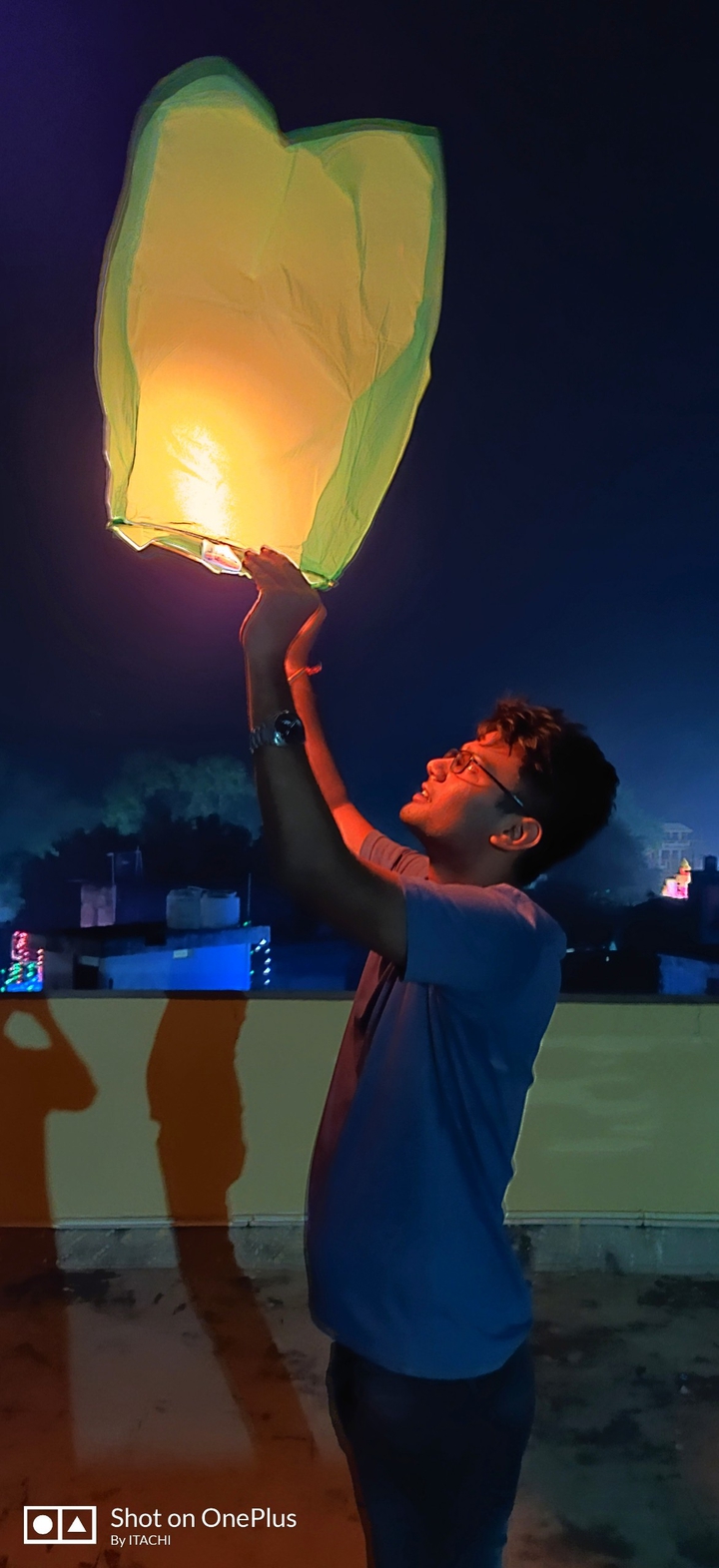 Diwali sky lantern