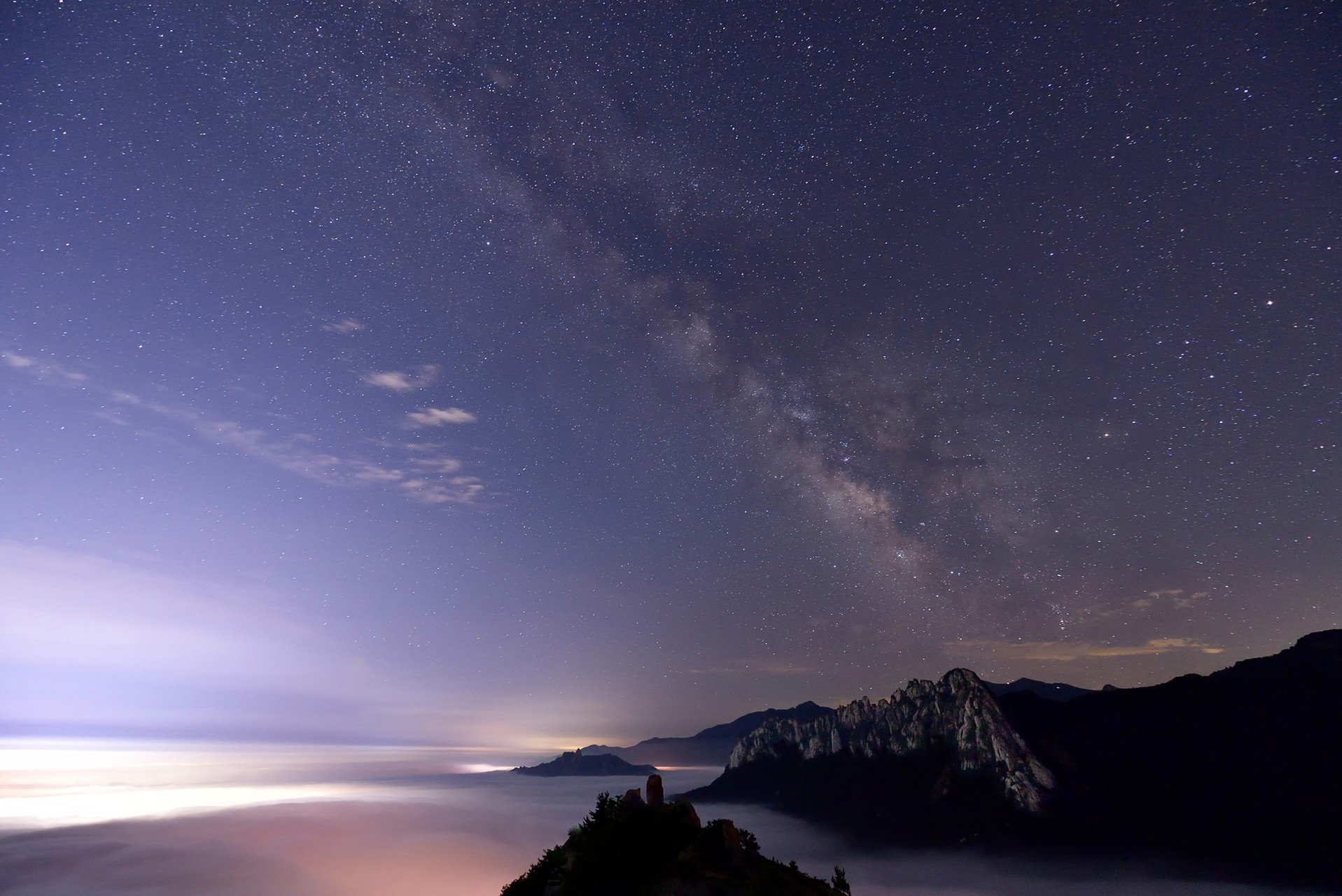 The Milky Way in the Nightsky