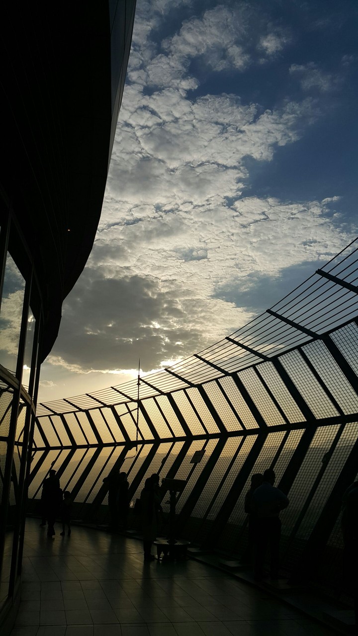 Sunset in Milad Tower