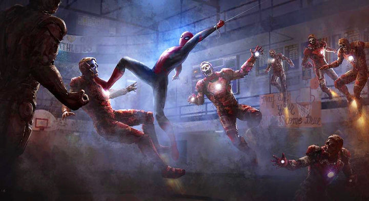 Spiderman vs Iron man