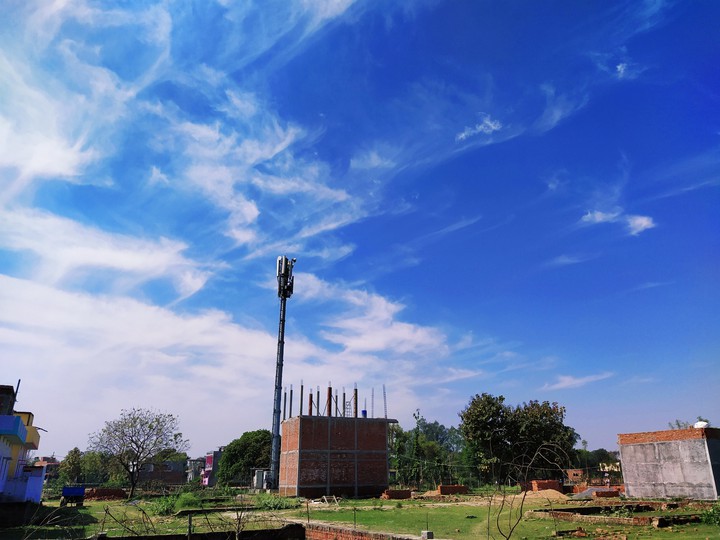 Nature cloudy tower