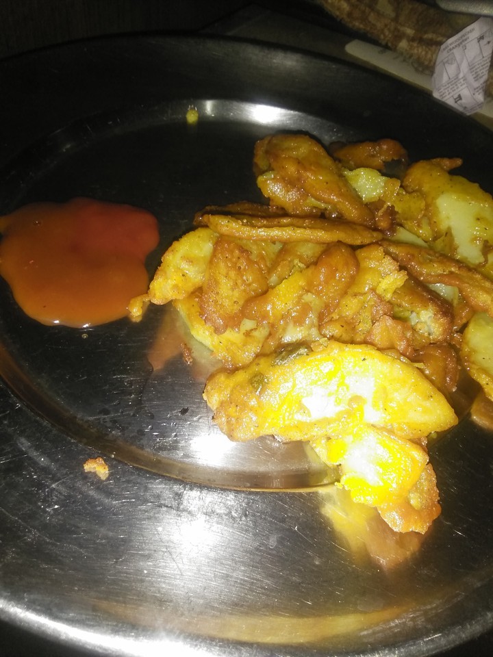 Sunday breakfast... potato chips ....my click