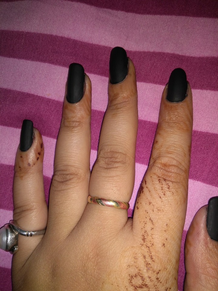 black nails