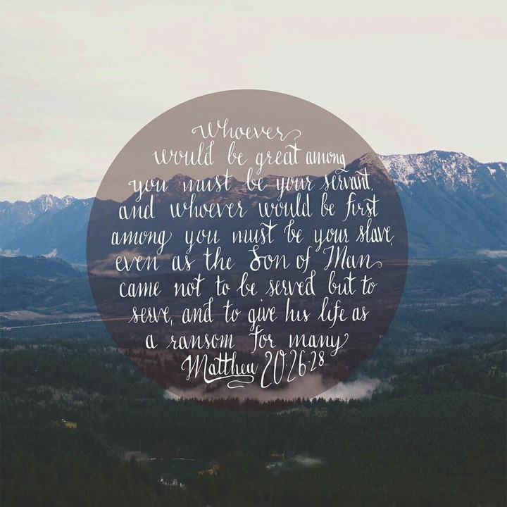 Matthew 20: 26-28