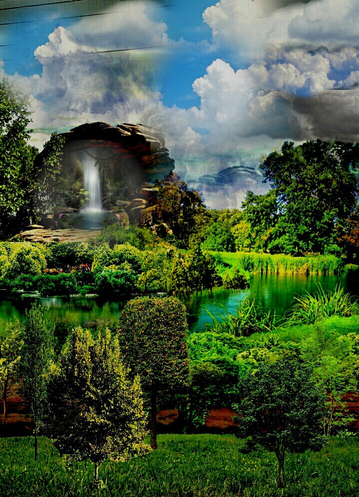 green and cloudy dream