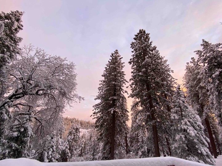 winter sunset