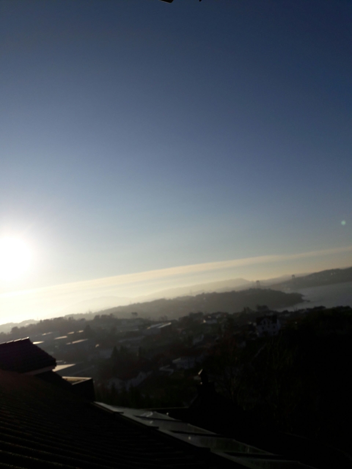 sun in Bergen. 