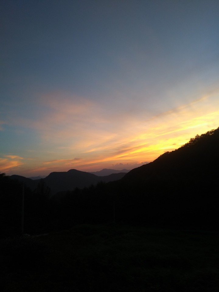 소백산 (노을)