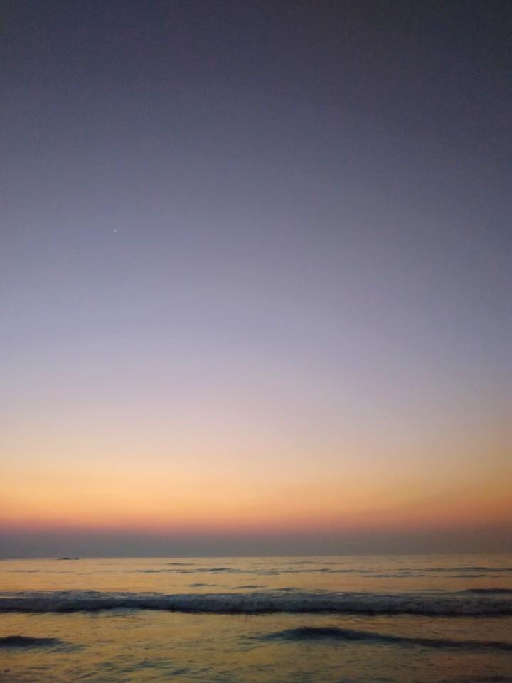 Evening view of the beach