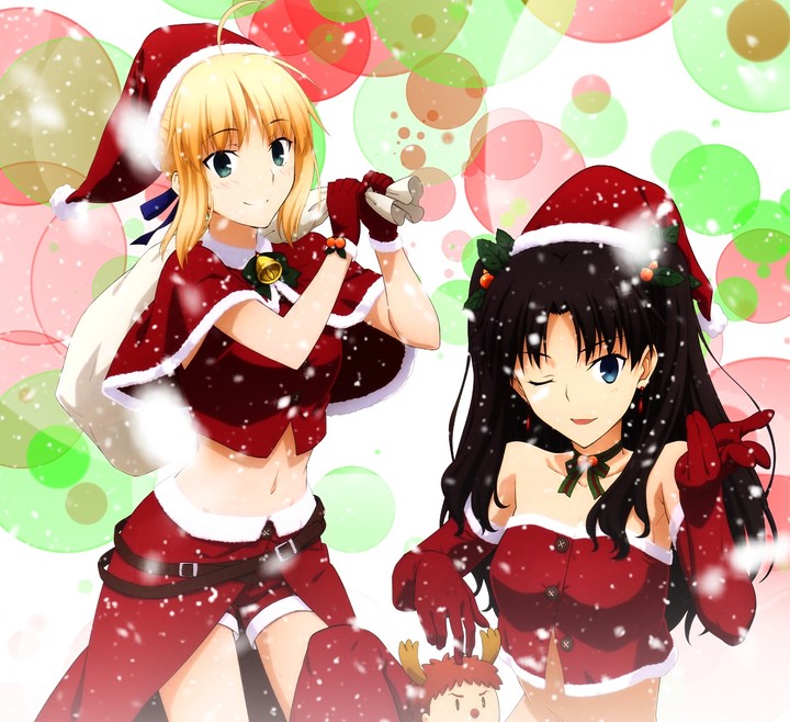 Tohsaka & Saber Santa