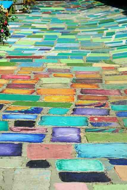 pavimento colorato “ i colori della via “
